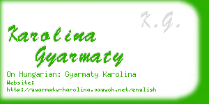 karolina gyarmaty business card
